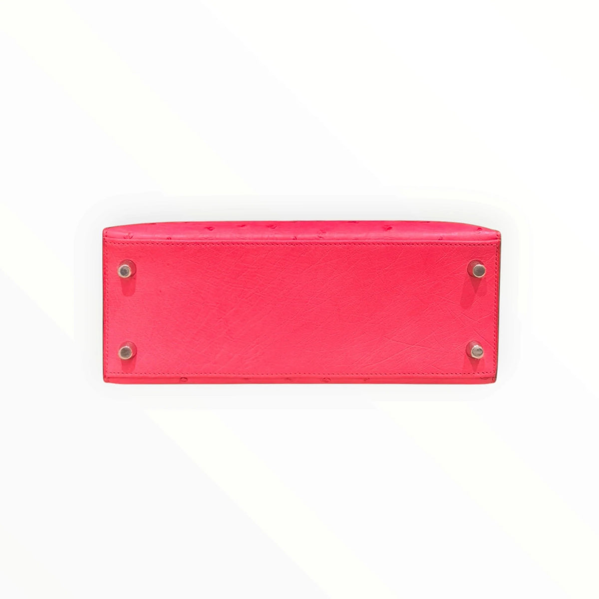 HERMÈS E5 Candy Pink Ostrich Kelly 25, Silver Hardware, D Stamp | Shop Authentique Lux
