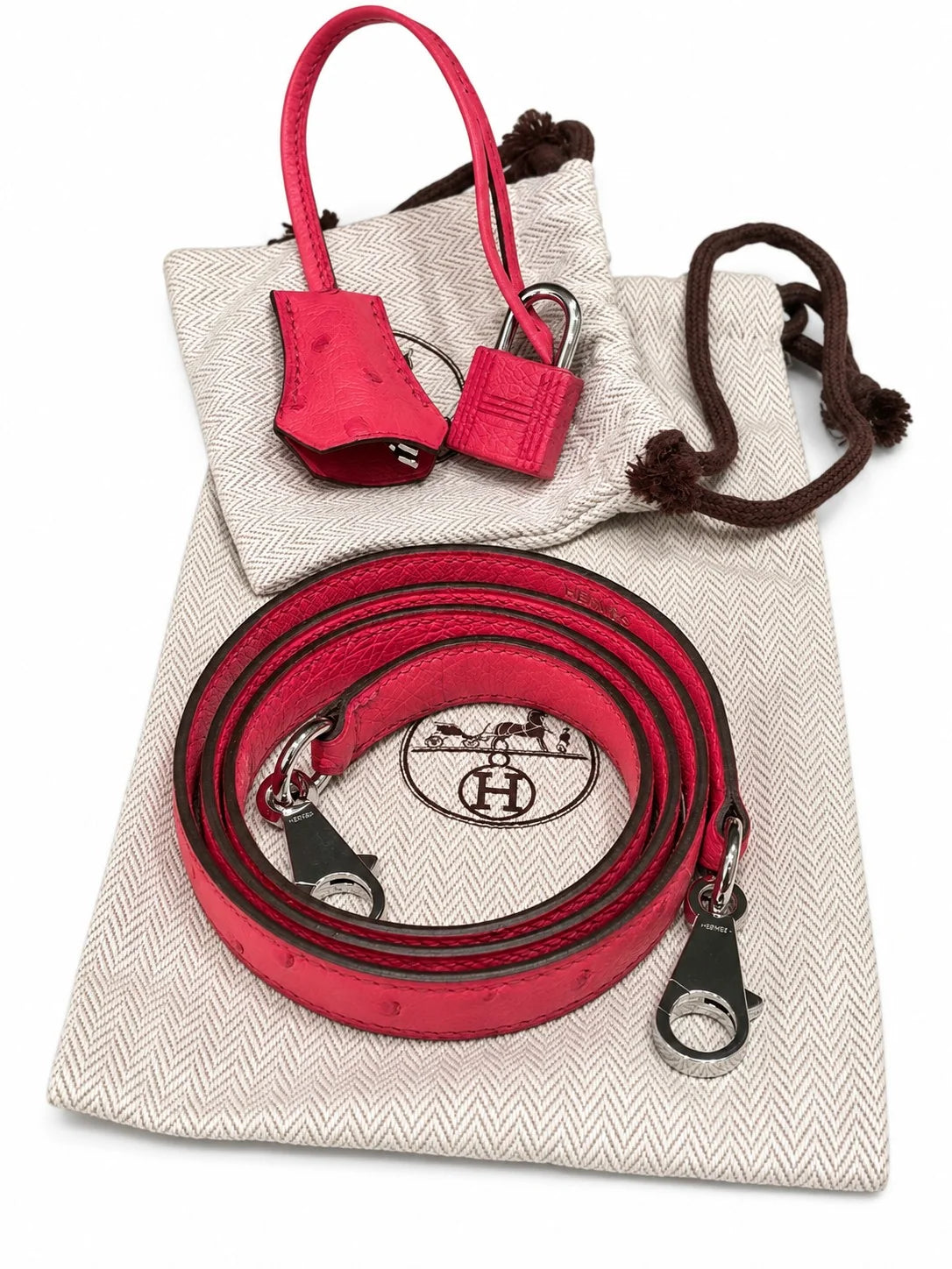 HERMÈS E5 Candy Pink Ostrich Kelly 25, Silver Hardware, D Stamp | Shop Authentique Lux