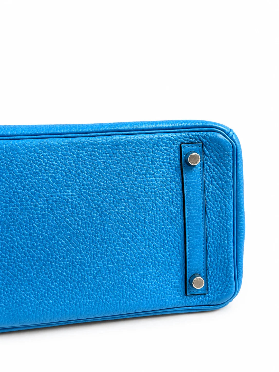 HERMÈS Bleu Zanzibar Togo Birkin 30, Palladium Hardware, 2017 | Shop Authentique Lux