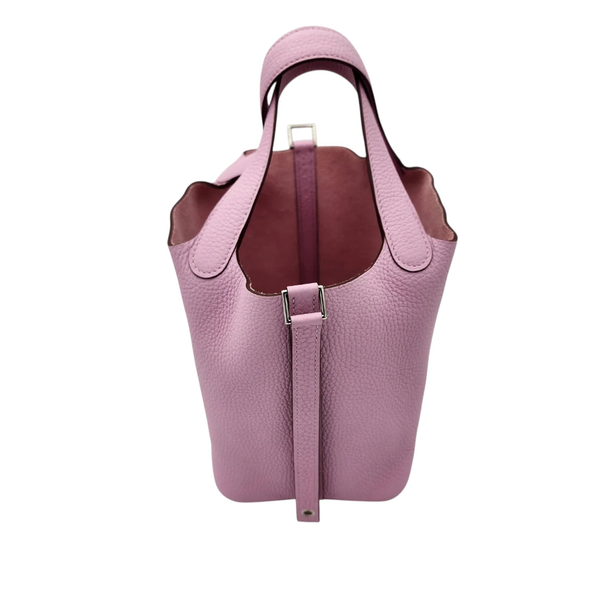 HERMÈS Mauve Sylvestre Clemence Picotin Lock 18 PM, Palladium Hardware, 2022 | Shop Authentique Lux