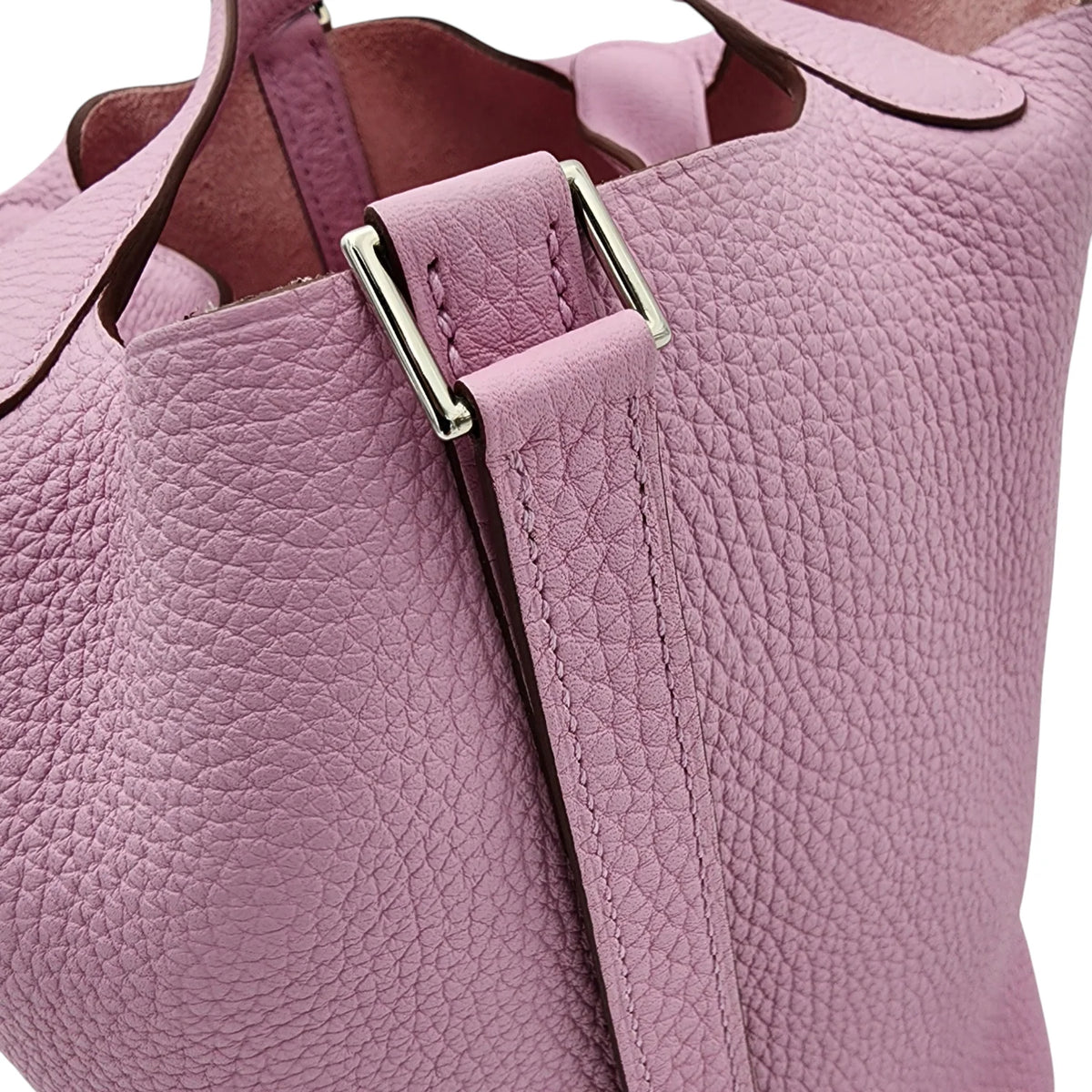 HERMÈS Mauve Sylvestre Clemence Picotin Lock 18 PM, Palladium Hardware, 2022 | Shop Authentique Lux
