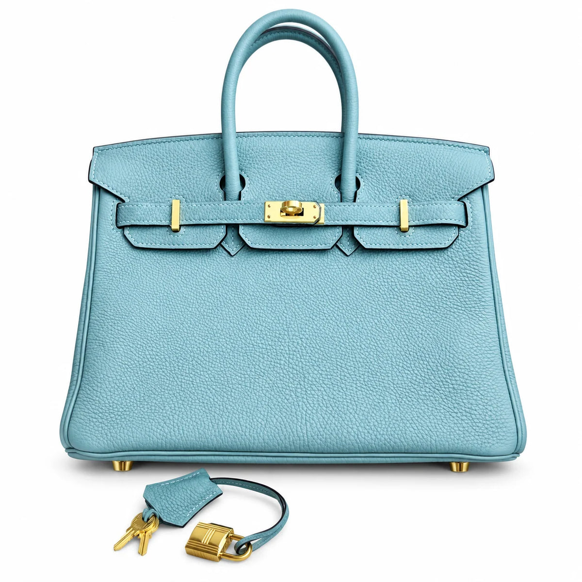 HERMÈS Blue Ciel Togo Birkin 25, Gold Hardware, 2020 | Shop Authentique Lux