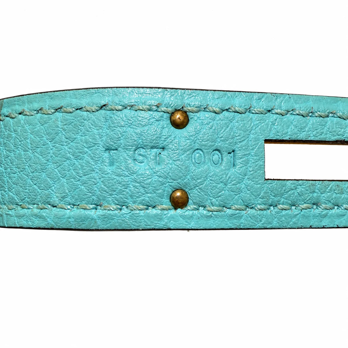 HERMÈS Bleu Atoll Togo Kelly 32, Gold Hardware, 2015 | Shop Authentique Lux