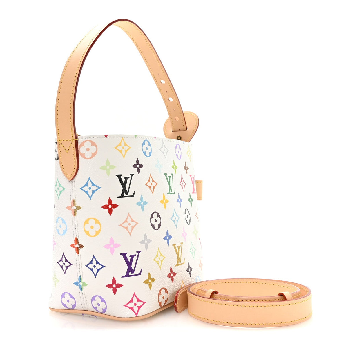 LOUIS VUITTON All In BB, Multicolor canvas base and leather piping detail | Shop Authentique Lux