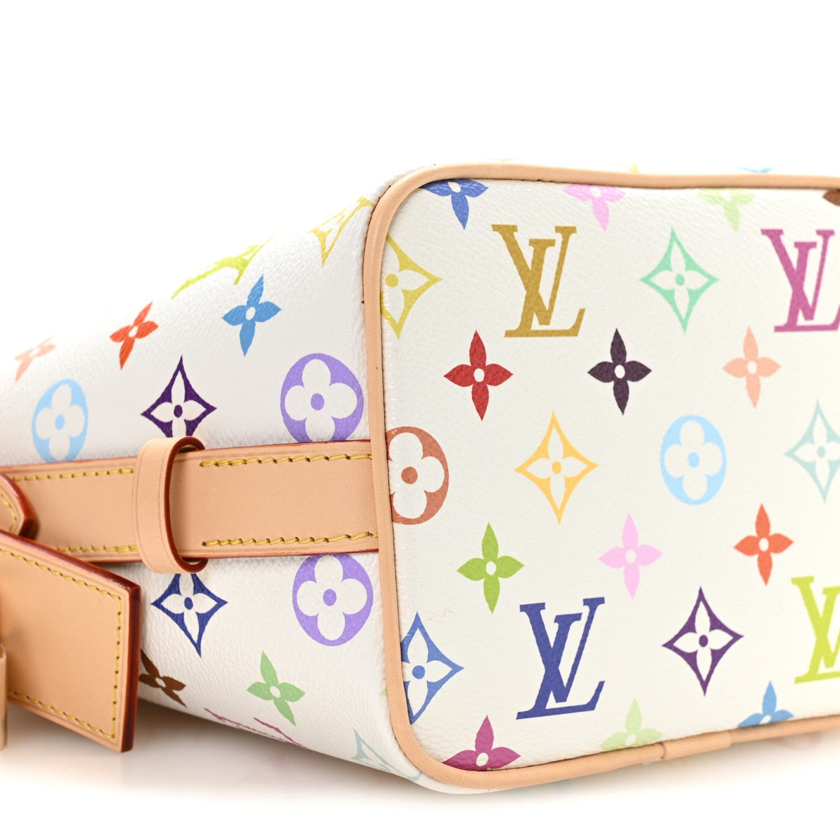 LOUIS VUITTON All In BB, base and leather handle attachment detail | Shop Authentique Lux