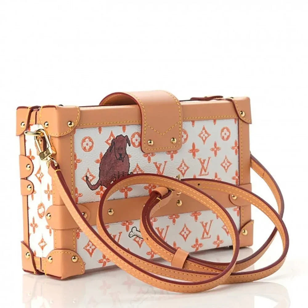 LOUIS VUITTON Kabuki Petite Malle rear view and leather strap | Shop Authentique Lux