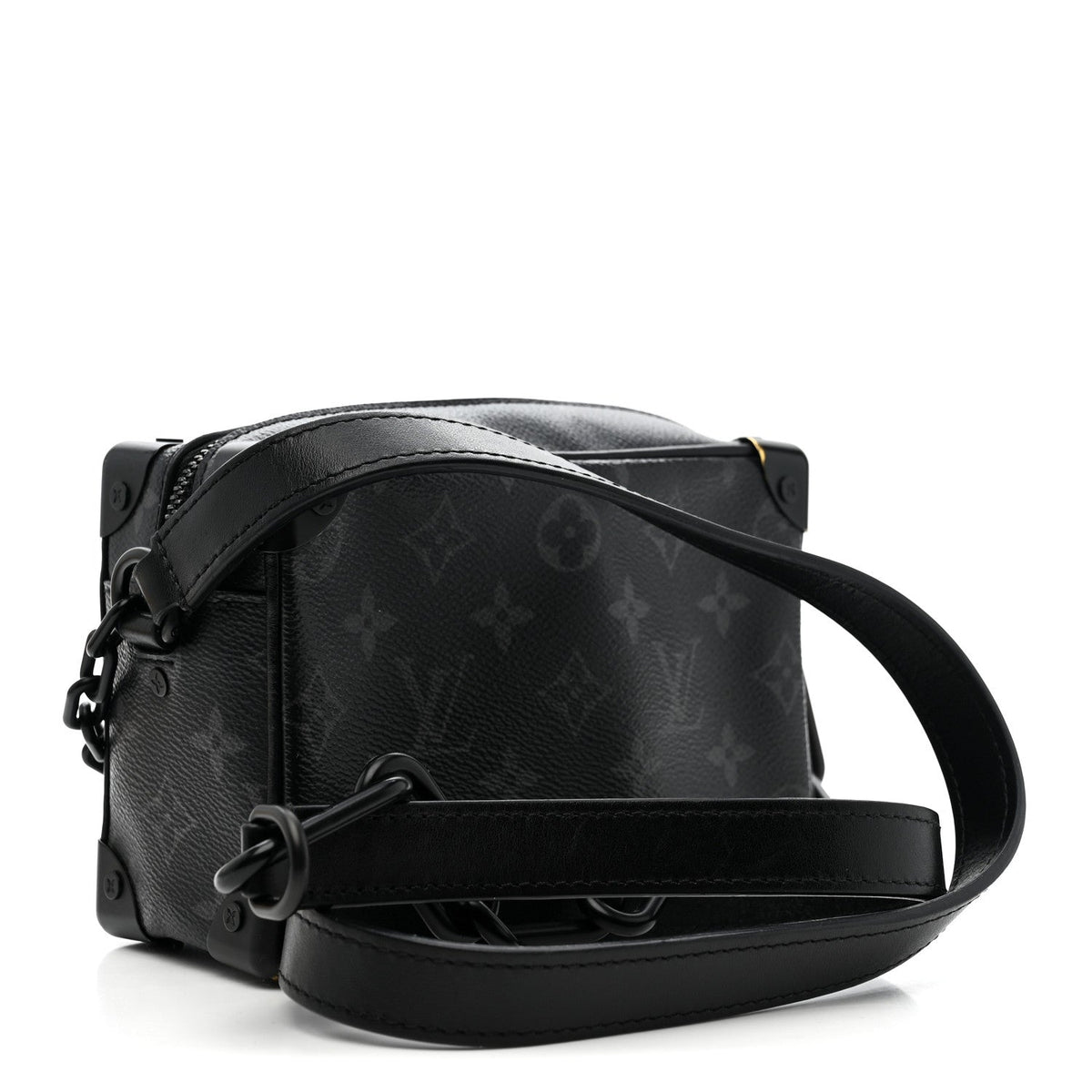LOUIS VUITTON Mini Soft Trunk Bag, Monogram Eclipse Canvas, Matte Black Hardware | Shop Authentique Lux
