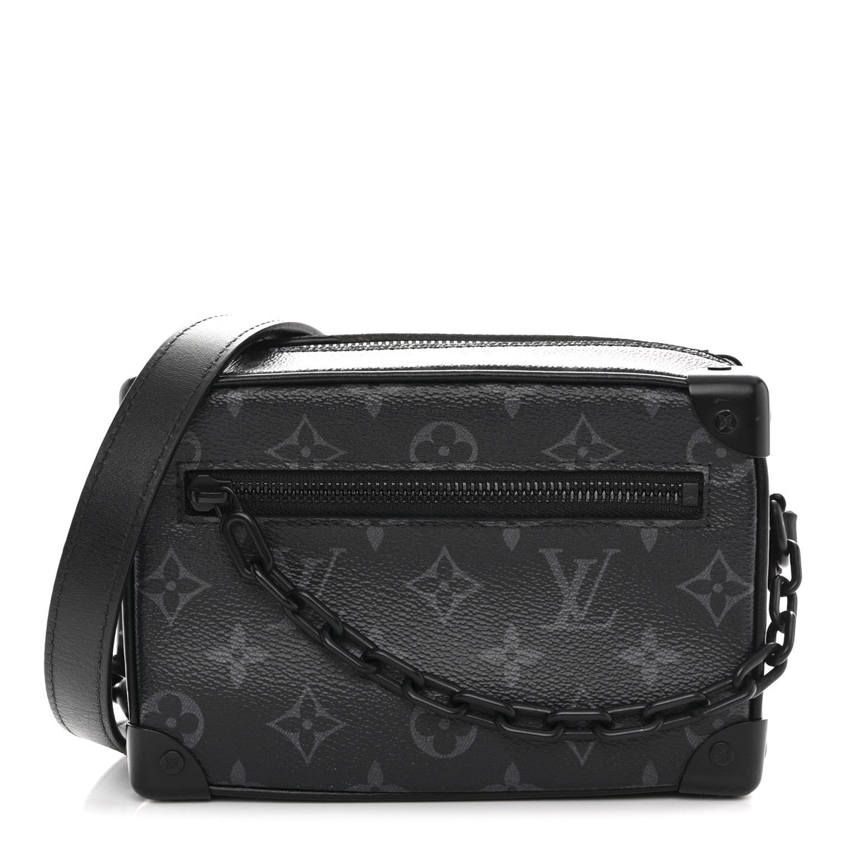 LOUIS VUITTON Mini Soft Trunk Bag, Monogram Eclipse Canvas, Matte Black Hardware | Shop Authentique Lux