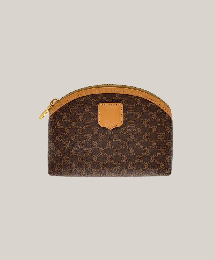 Celine leather cosmetic bag – vintage accessory in excellent condition – Authentique Luxury