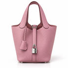 Hermès Mauve Sylvestre Clemence Picotin Lock 18 PM, Palladium Hardware, Full Set, U Stamp, 2022 | Shop Authentique Lux