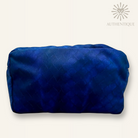 Bottega Veneta Intrecciolusion Pouch in Navy Blue Nylon with Printed Intrecciato Weave and Leather Pull Tab - Shop Authentique Lux