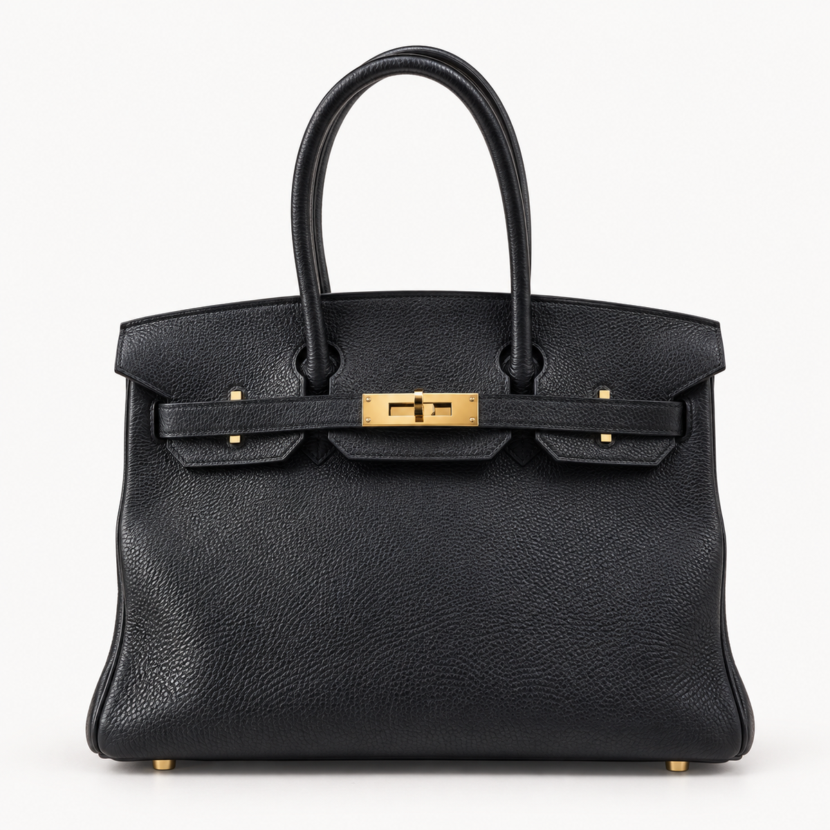 HERMÈS Birkin 30, Togo Leather, Black/Noir, Gold Hardware | Shop Authentique Lux
