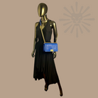 Chanel Medium Chevron Boy Bag blue 2024 spring gold hardware new condition 100% authentic I Authetique Lux