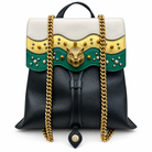 Gucci Malin Medium Studded Backpack, Black Leather, Gold Hardware | Shop Authentique Lux
