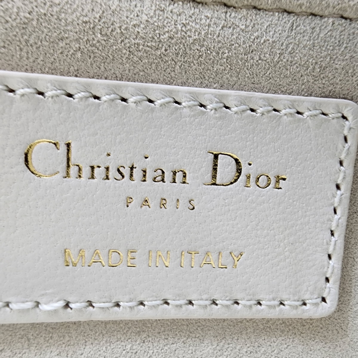 Christian Dior Mini Lady Dior Bag with Chain in Latte Cannage Lambskin, Full Set, 2026 | Shop Authentique Lux