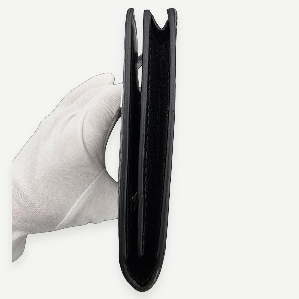 Hermès Béarn Long Wallet Alligator Leather in Noir with Aftermarket Natural Diamond H Clasp, X Stamp, 2021 | Shop Authentique Lux