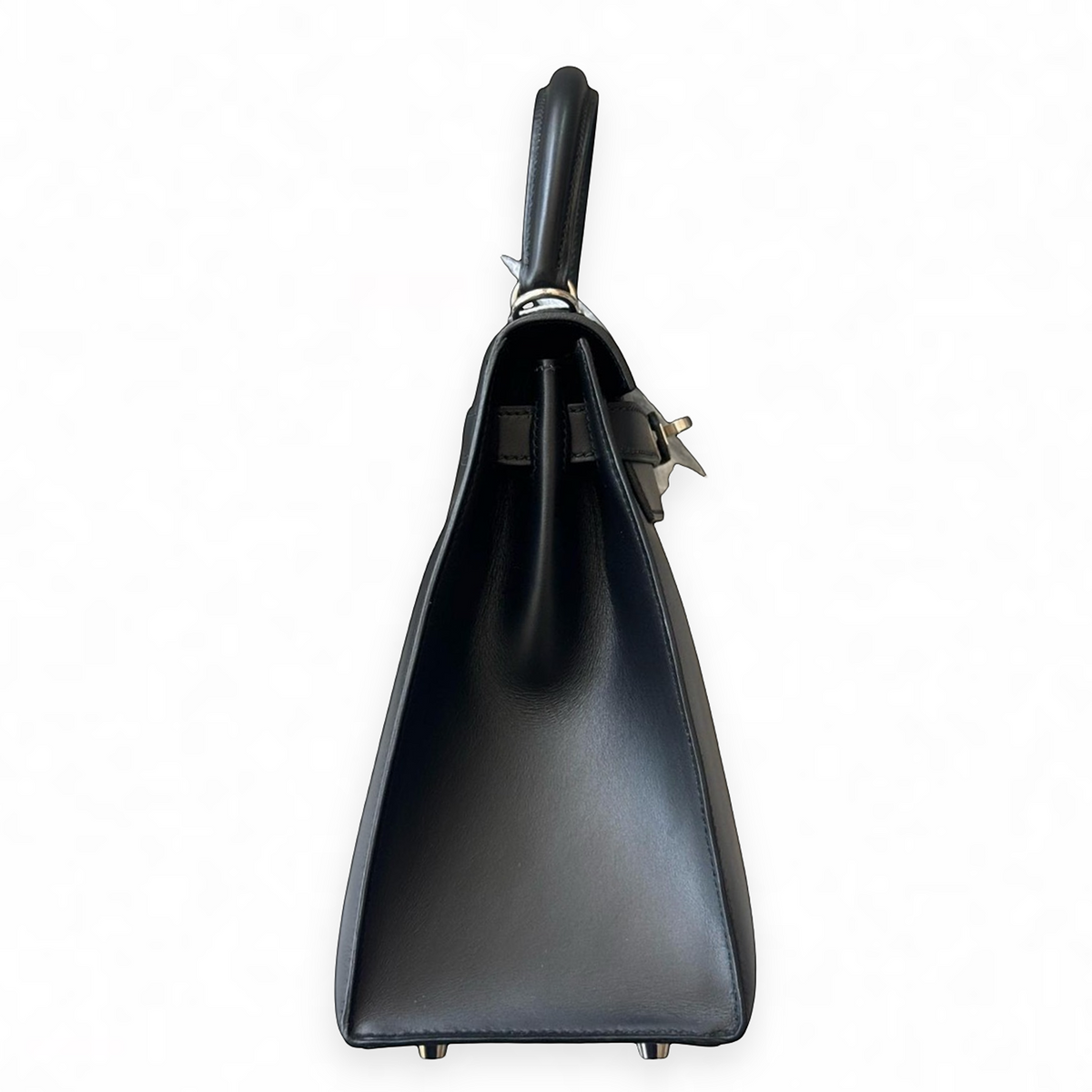 Hermès Kelly 28 Sellier, Noir Box Leather, PHW, Full Set, 2000 | Shop Authentique Lux