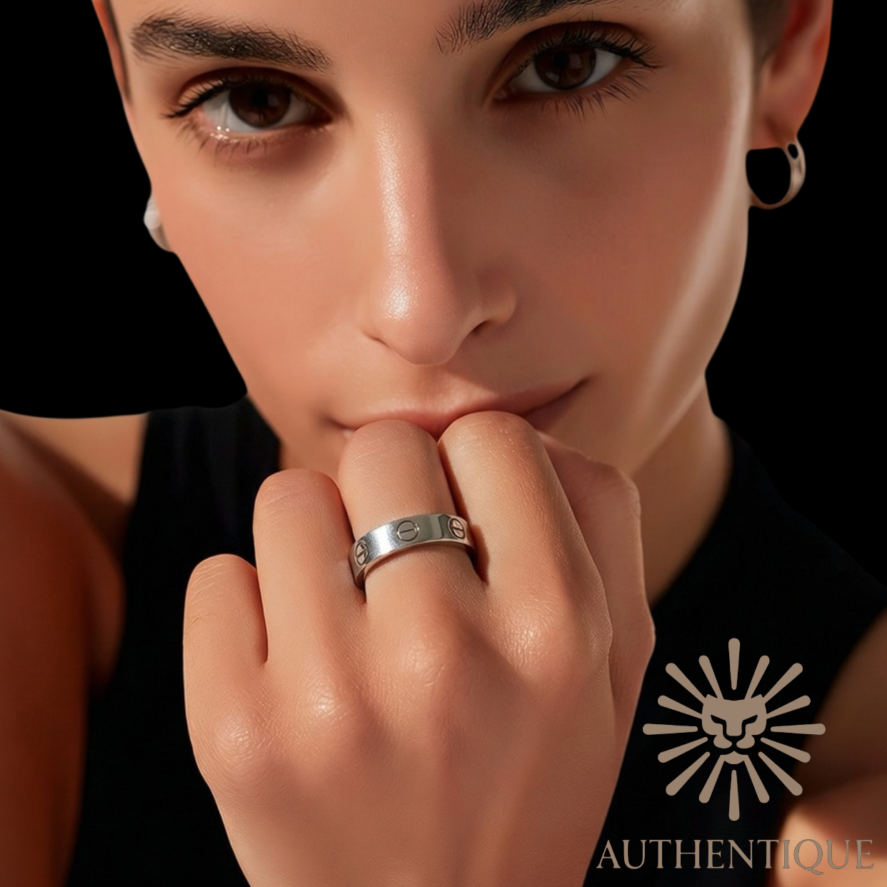 Vintage Cartier Love ring I Classic Model I 18K white gold I Authentique Lux