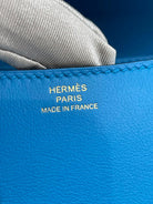 HERMES Constance 18 Mini, Bleu Zanzibar Evercolor, Gold Hardware, 2021 | Shop Authentique Lux