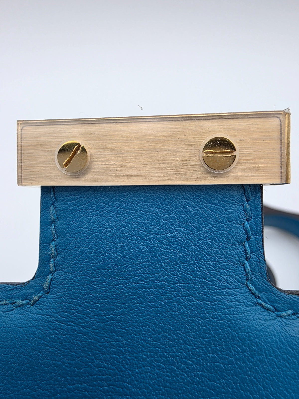HERMES Constance 18 Mini, Bleu Zanzibar Evercolor, Gold Hardware, 2021 | Shop Authentique Lux