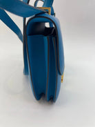 HERMES Constance 18 Mini, Bleu Zanzibar Evercolor, Gold Hardware, 2021 | Shop Authentique Lux