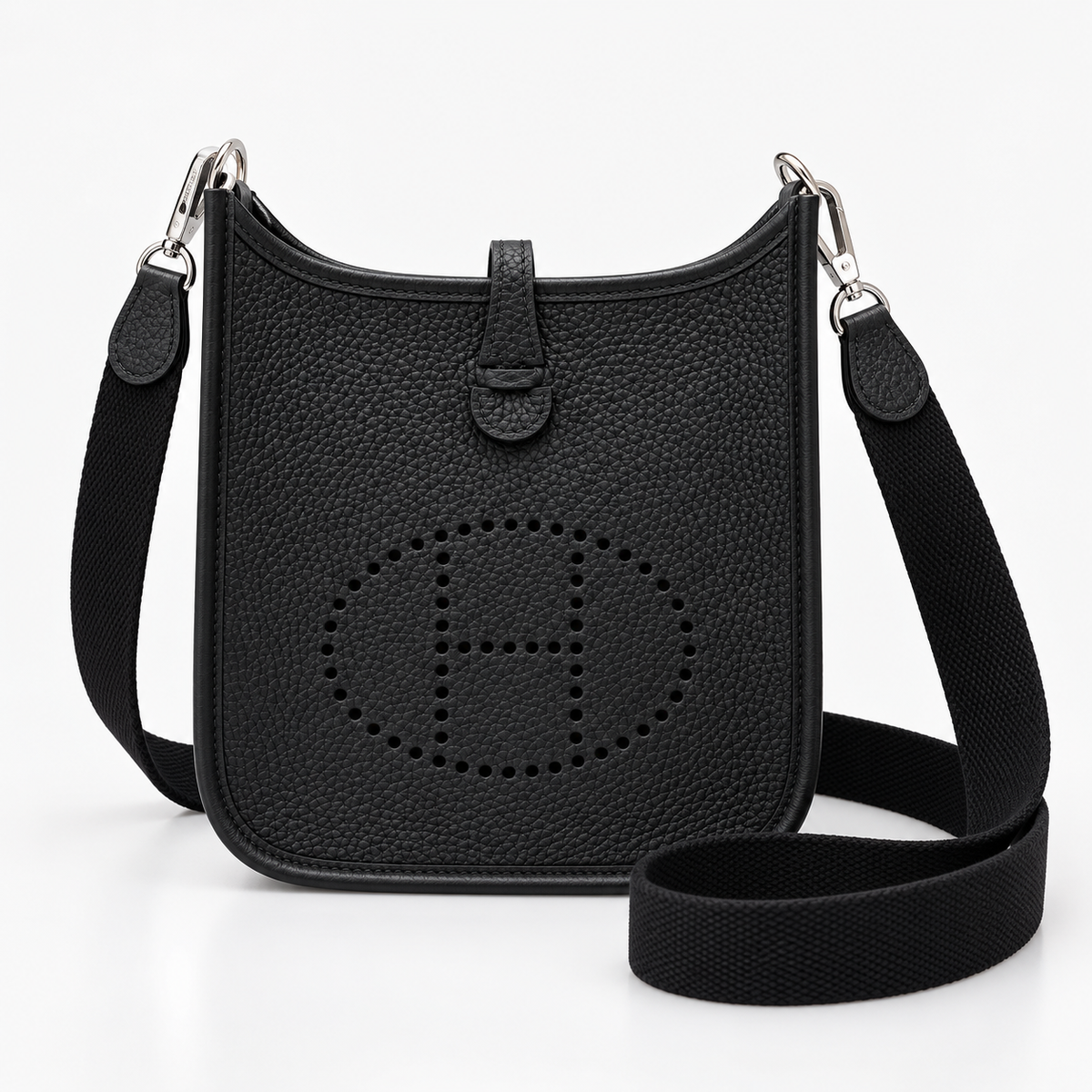 Hermès Evelyne 16 TPM in Noir Clemence Leather, Palladium Hardware, Full Set, G Stamp, 2026 | Shop Authentique Lux