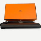 HERMÈS Noir Epsom Kelly Wallet, Palladium Hardware, 2021 | Shop Authentique Lux