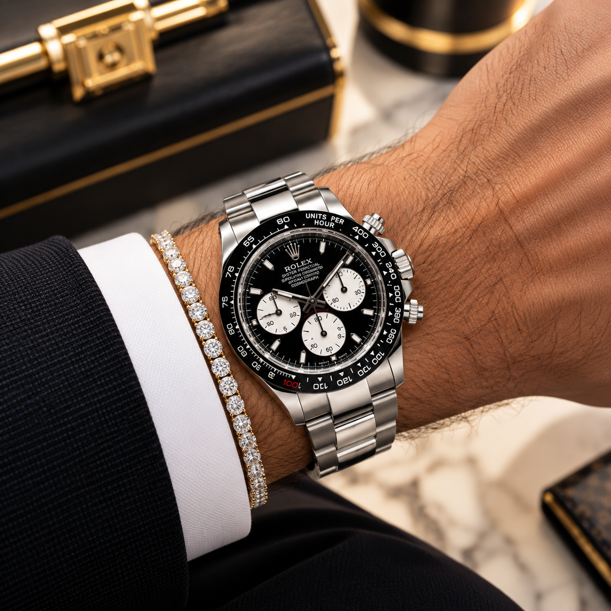 Rolex Daytona "Le Mans" 126529LN, Black Dial, White Gold, 2026 | Shop Authentique Lux