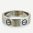 Cartier Love Ring, Classic 5.5mm, 18K White Gold, Size 55, Vintage | Shop Authentique Lux