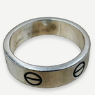 Cartier Love Ring, Classic 5.5mm, 18K White Gold, Size 55, Vintage | Shop Authentique Lux