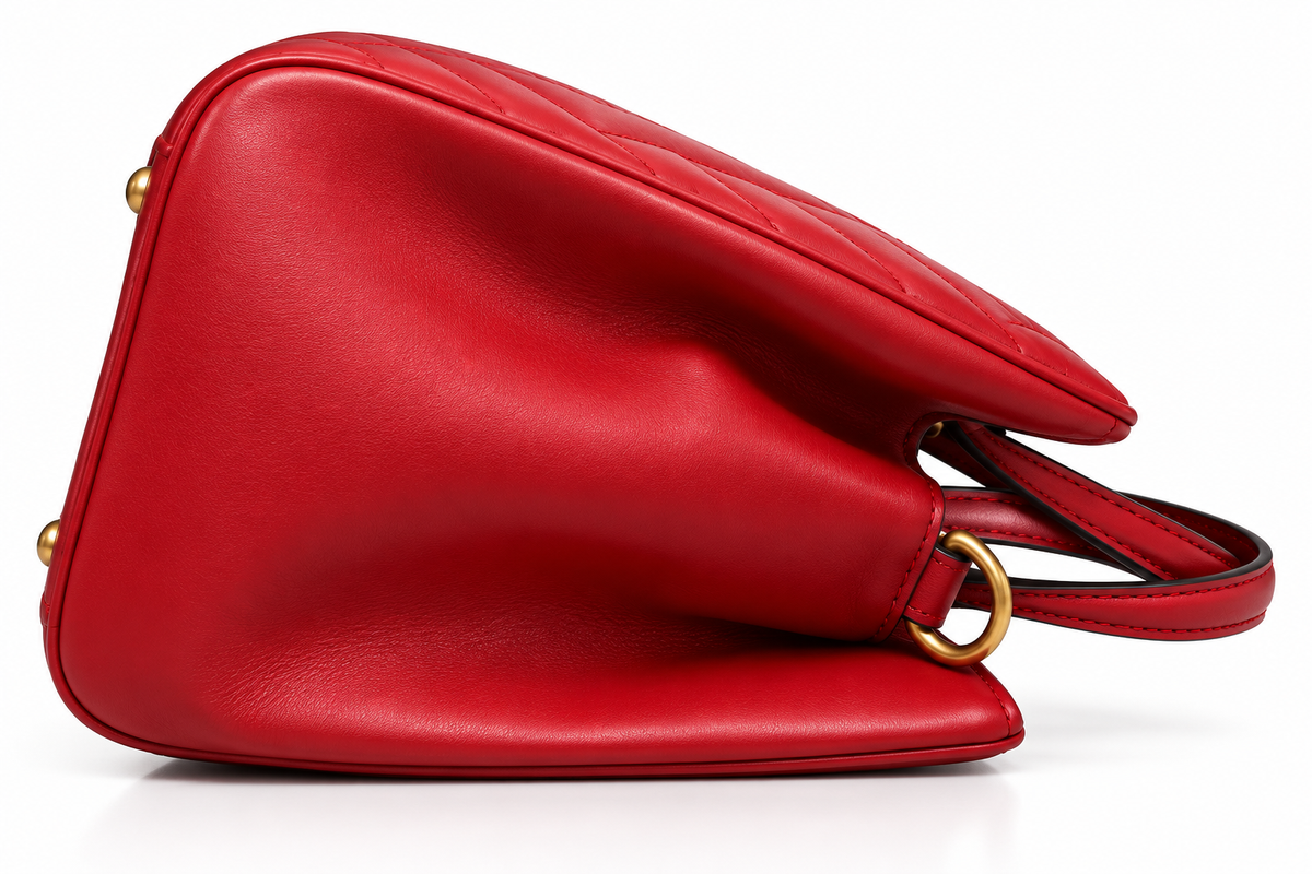 Gucci GG Marmont Small Tote in Red Matelassé Calfskin | Shop Authentique Lux