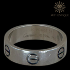 Vintage Cartier Love ring I Classic Model I 18K white gold I Authentique Lux
