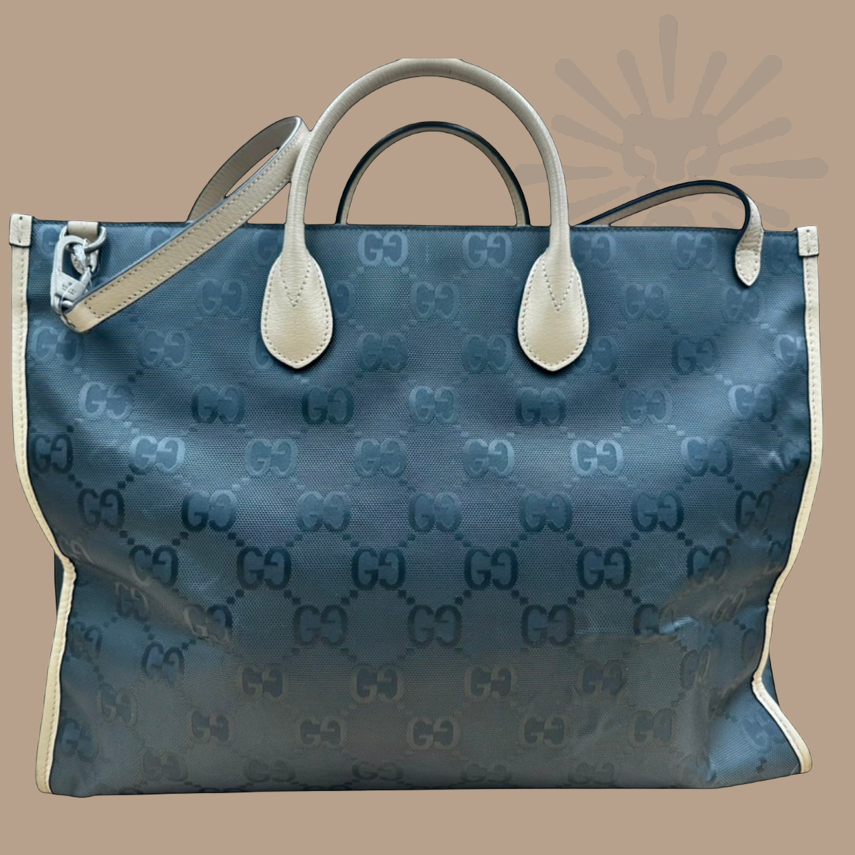 Gucci Off The Grid Econyl GG Tote with Leather Trim and Detachable Strap – Authentique Luxury