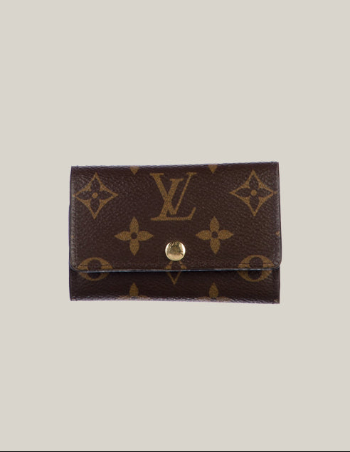 Louis Vuitton Monogram Coated Canvas 6 key Pouch - Authentique Luxury | 100% Authentic Louis Vuitton Bag