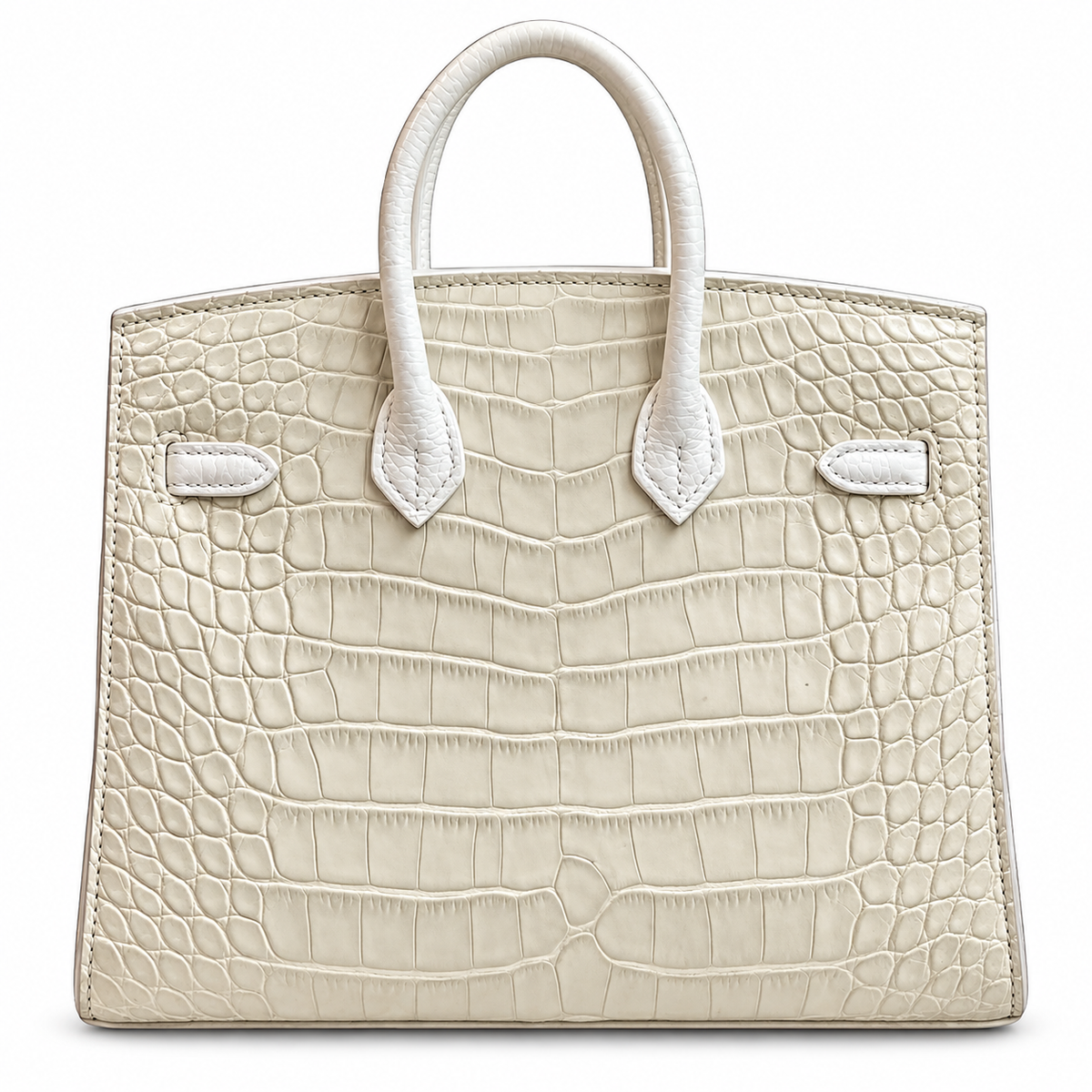 HERMÈS Birkin 20 Faubourg “Sous la Neige” Snow Sellier, Palladium Hardware, U Stamp, 2022 | Shop Authentique Lux