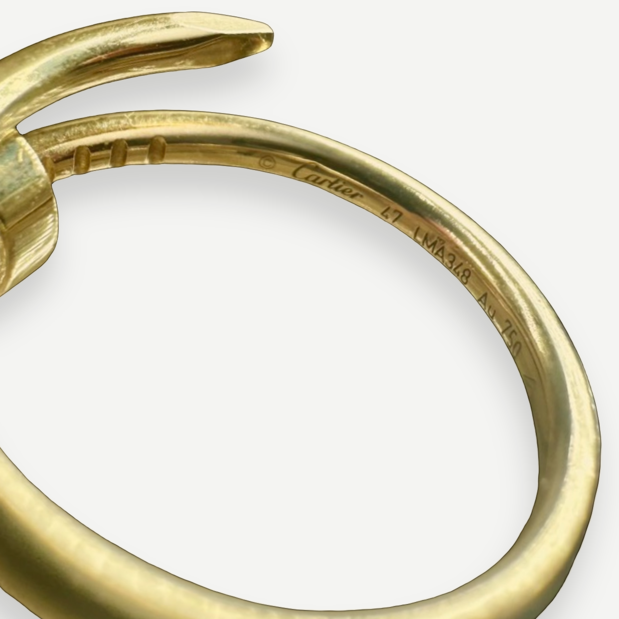 Cartier Juste un Clou Ring, Vintage, 18K Yellow Gold, Size 47 | Shop Authentique Lux