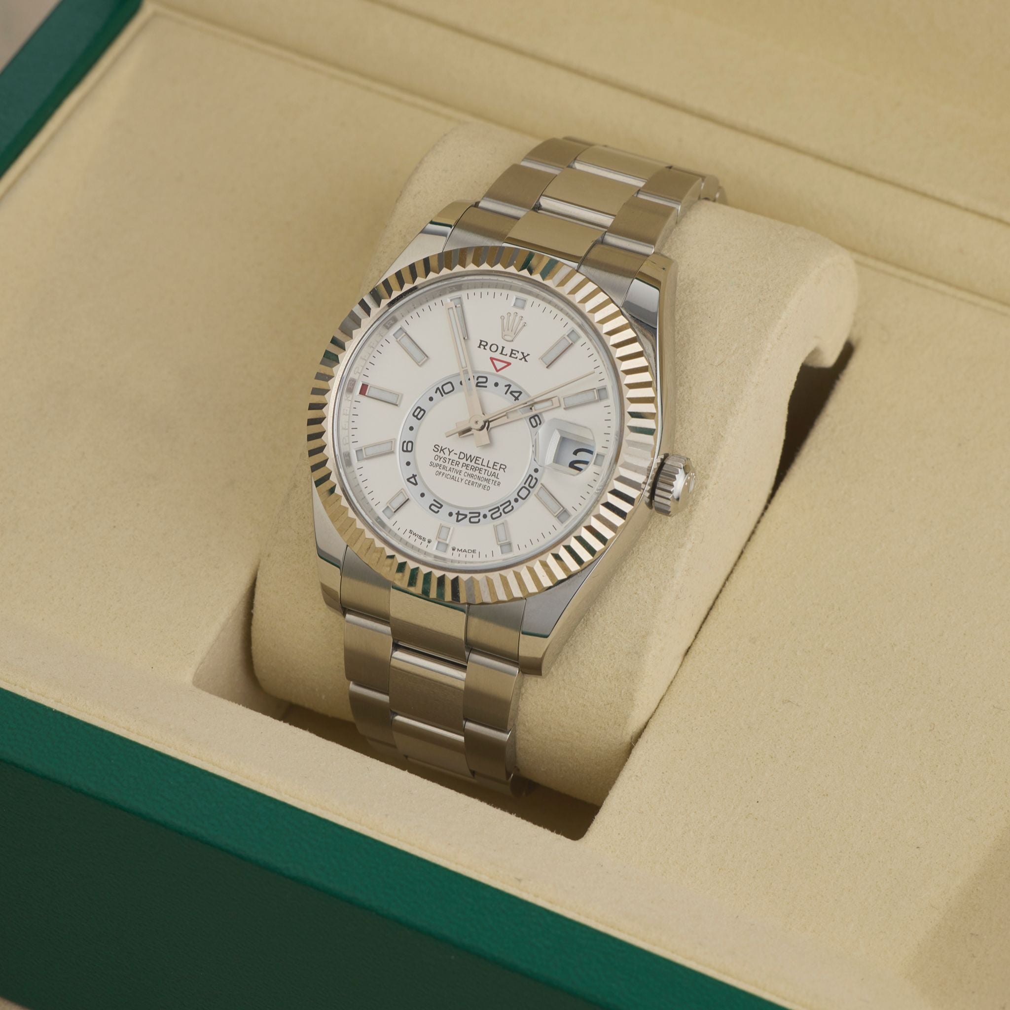 Rolex Sky-Dweller 336934, White Rolesor, Full Set, 2026 | Shop Authentique Lux