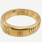 Cartier Happy Birthday Ring, Logo Band, 18K Rose Gold, Size 49 | Shop Authentique Lux