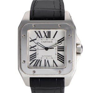 Cartier Santos Galbée 2656, Stainless Steel, White Dial, Full Set, 2026