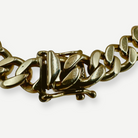SUCCO Heavy Curb Link Necklace, 14K Yellow Gold, 15 in., 44.1g, Vintage
