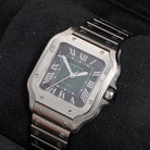 Cartier Santos de Cartier WSSA0061, Stainless Steel, Green Dial, Full Set, 2026 | Shop Authentique Lux