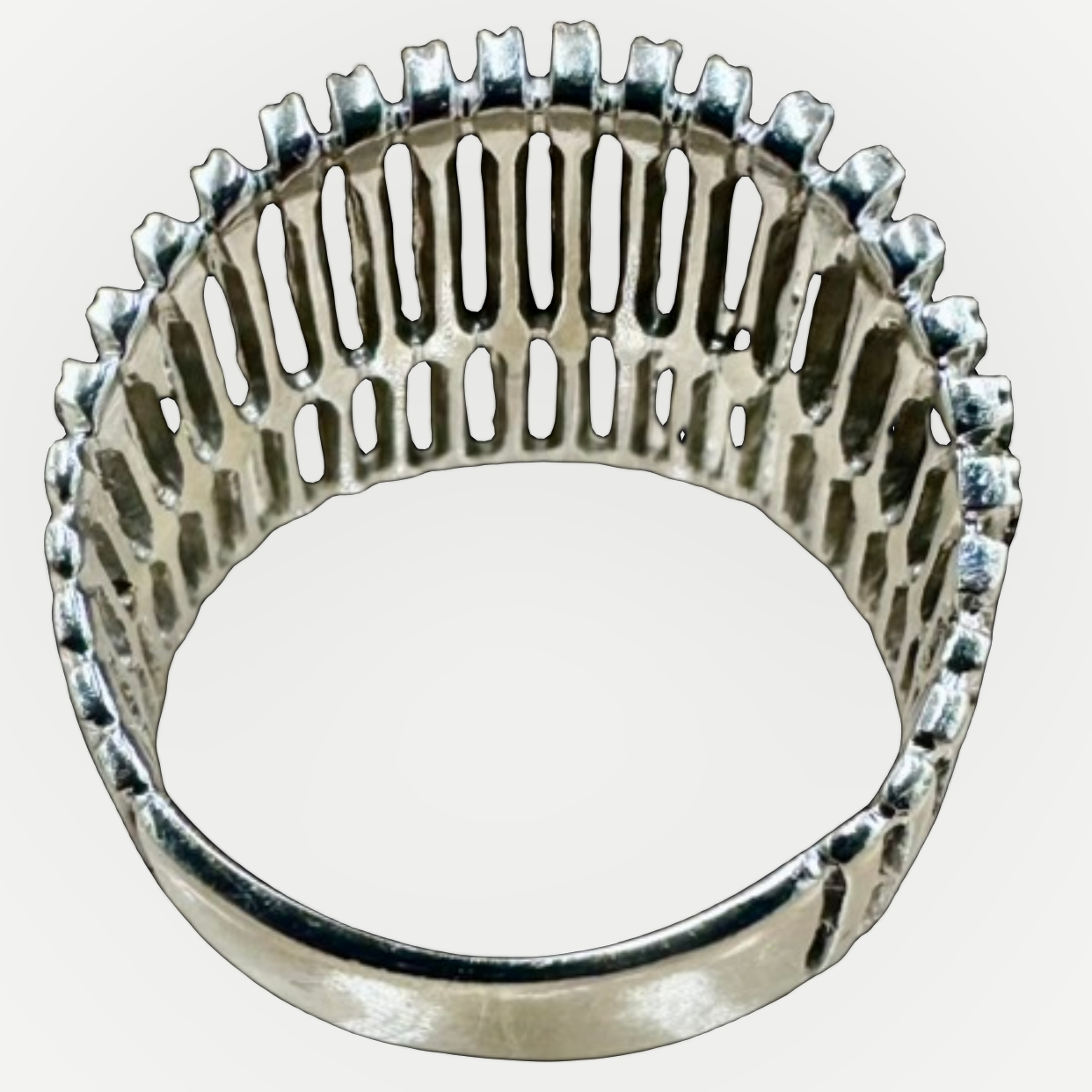 EFFY Vintage Diamond Wide Multi-Row Band Ring, 14K White Gold, Size 6 | Shop Authentique Lux