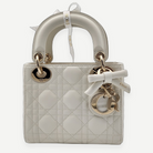 Christian Dior Mini Lady Dior Bag with Chain in Latte Cannage Lambskin, Full Set, 2026 | Shop Authentique Lux