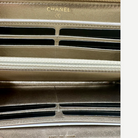 Chanel Boy Chevron Quilted Metallic Gold Leather Continental Wallet | Shop Authentique Lux