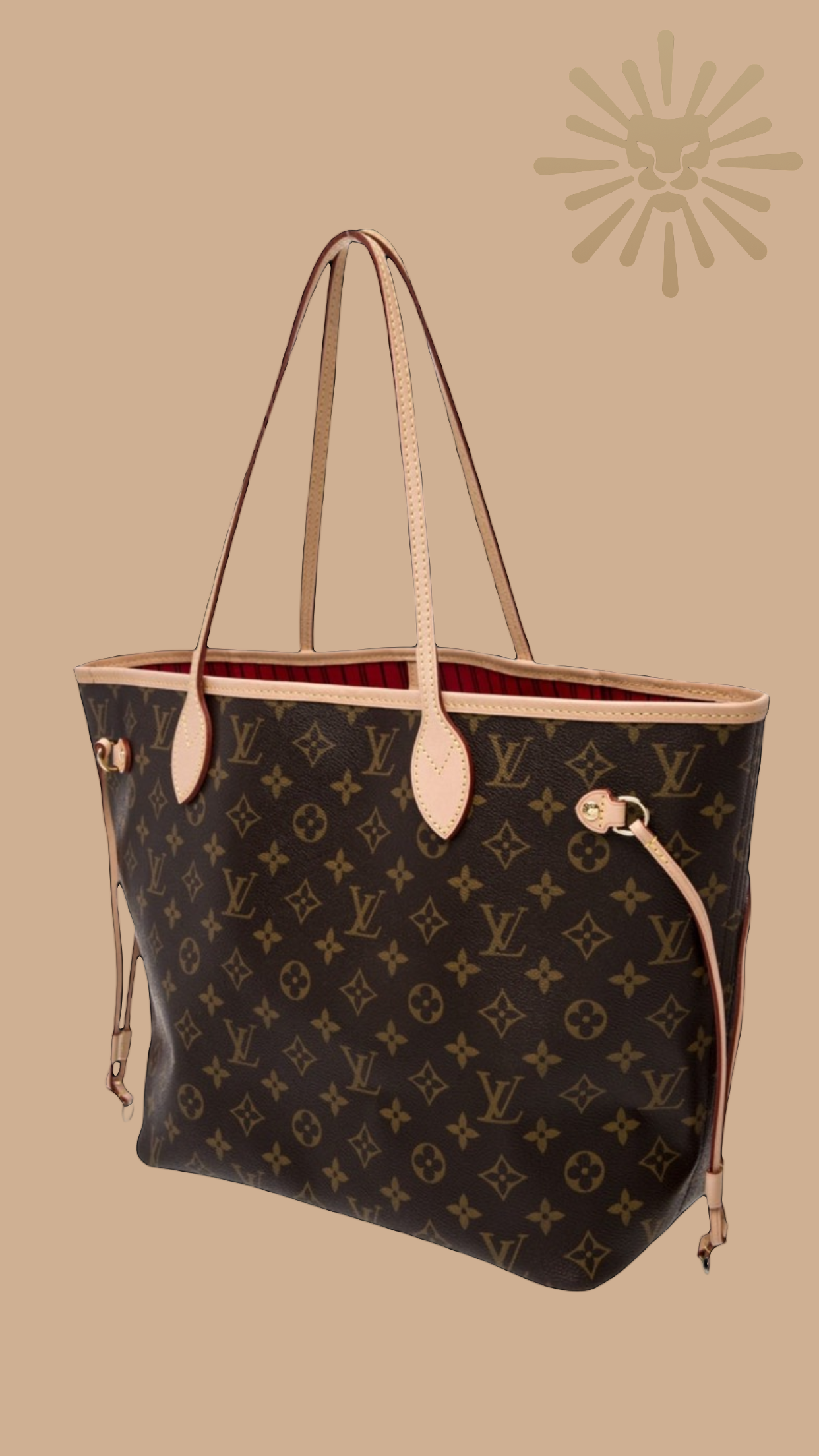 Louis Vuitton Monogram Neverfull w/ Pouch MM - Authentique Luxury | 100% Authentic Louis Vuitton Bag