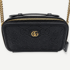 GUCCI Black Star Mini Shoulder Bag, Embossed Calfskin, Gold-Tone Hardware | Shop Authentique Lux