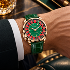 JACOB & CO. Casino Tourbillon malachite roulette wrist view | Shop Authentique Lux