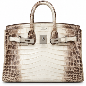 Hermès Himalaya Niloticus Crocodile Birkin 30 Palladium Hardware, Square L Stamp, 2008