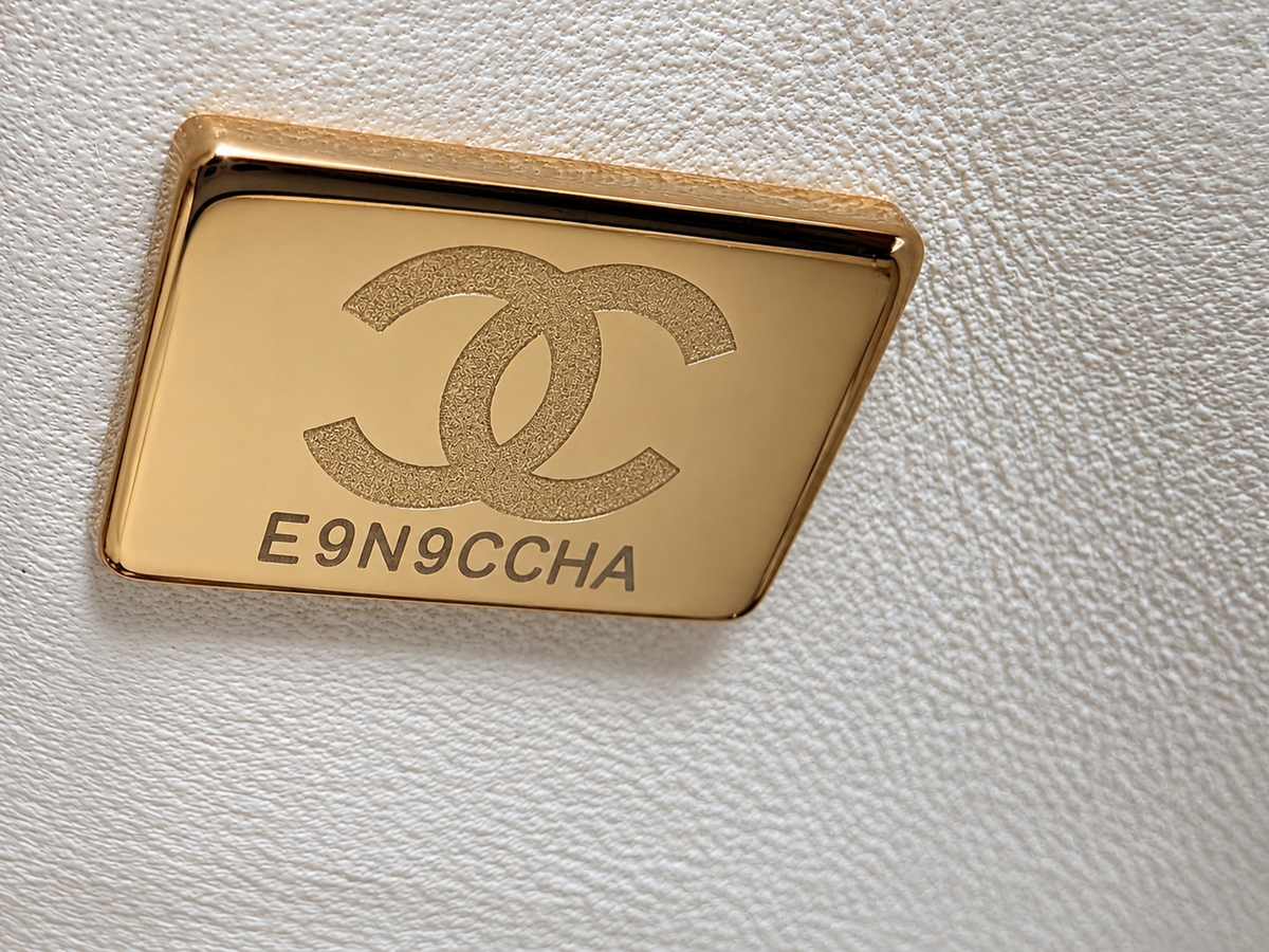 CHANEL Caviar Quilted Medium Classic Double Flap Bag, White, Gold Hardware, Full Set | Shop Authentique Lux