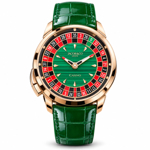 JACOB & CO. Casino Tourbillon CA100.40.AA.AE.A, Green Malachite Dial, Roulette, 44 mm, Full Set, 2026
